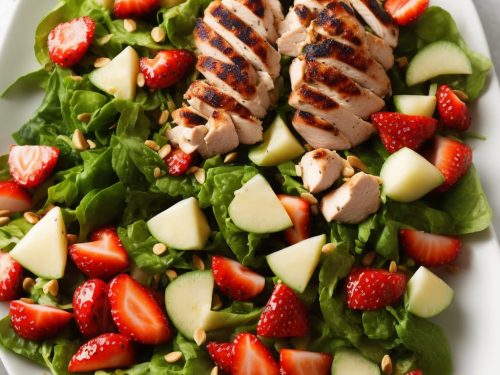 Grilled Chicken Salad with Seasonal Fruit