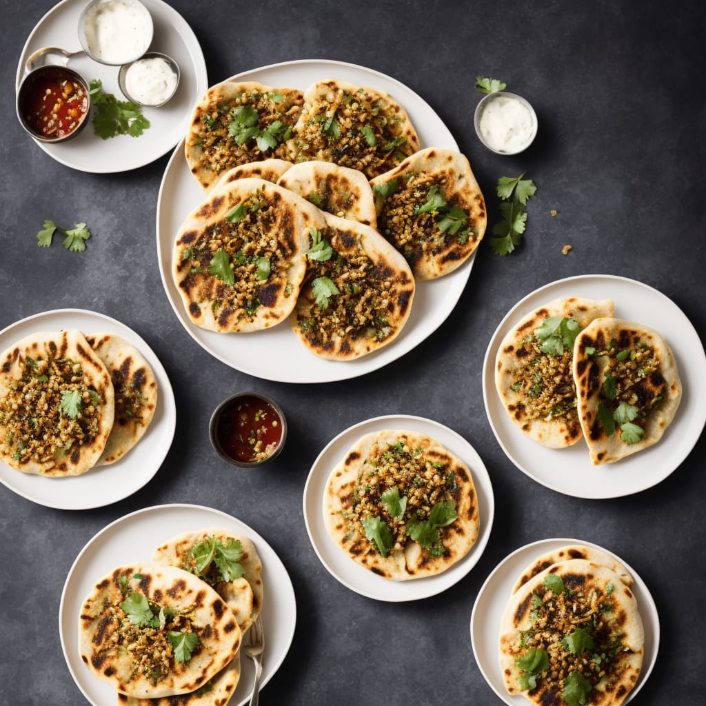 Grilled & Filled Cumin Flatbreads