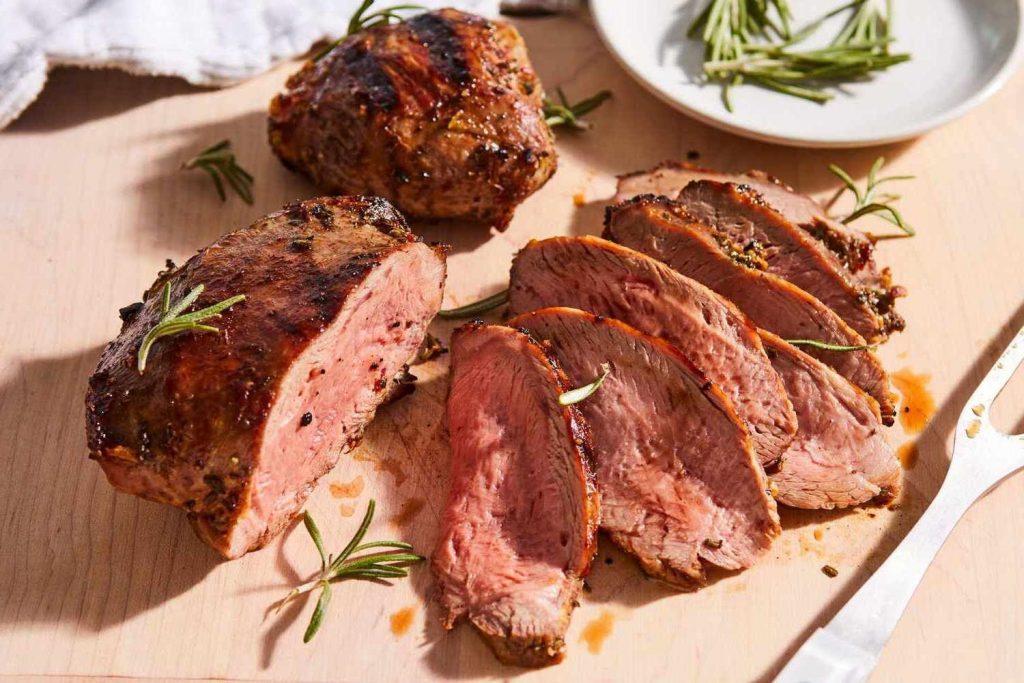 Grilled Leg of Lamb Steaks