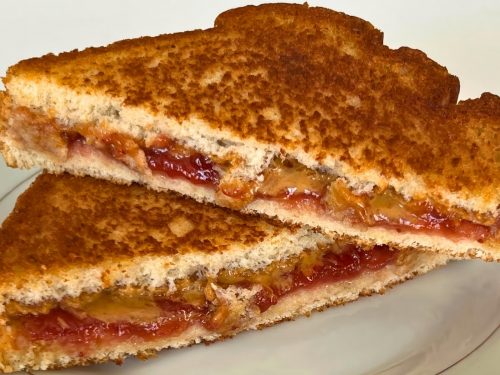 Grilled Peanut Butter and Jelly Sandwich