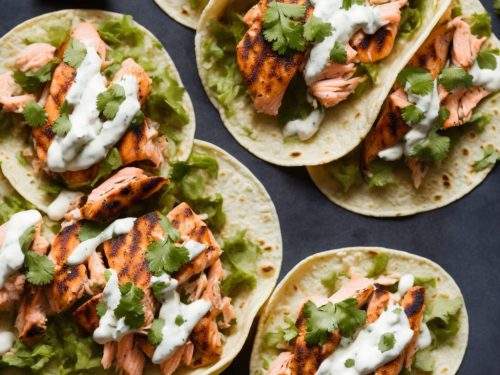 Grilled Salmon Tacos with Chipotle Lime Yogurt