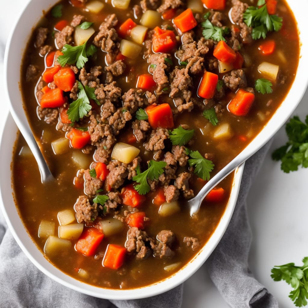 Ground Beef Vegetable Soup Recipe