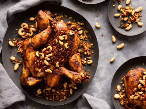 Gunpowder Chicken with Dried Red Chillies & Peanuts