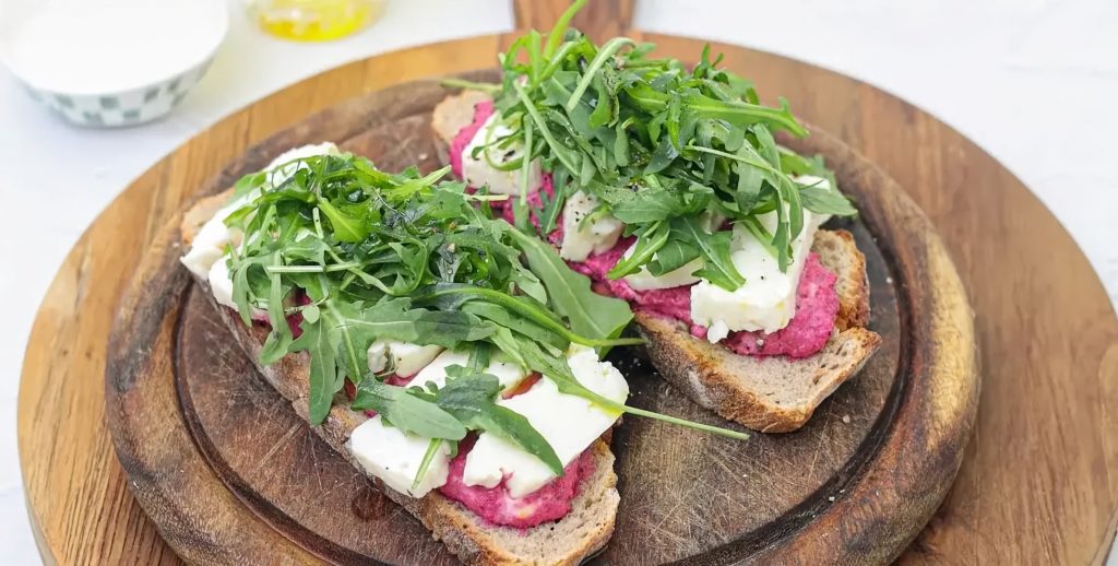 Halloumi & Beetroot Open Sandwich