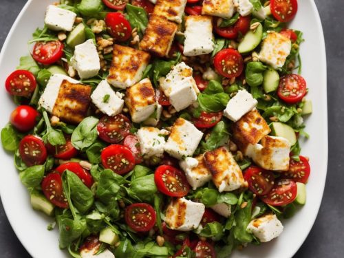 Halloumi Panzanella Salad