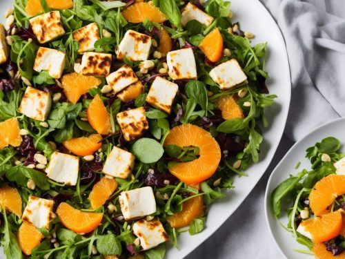 Halloumi Salad with Orange & Mint