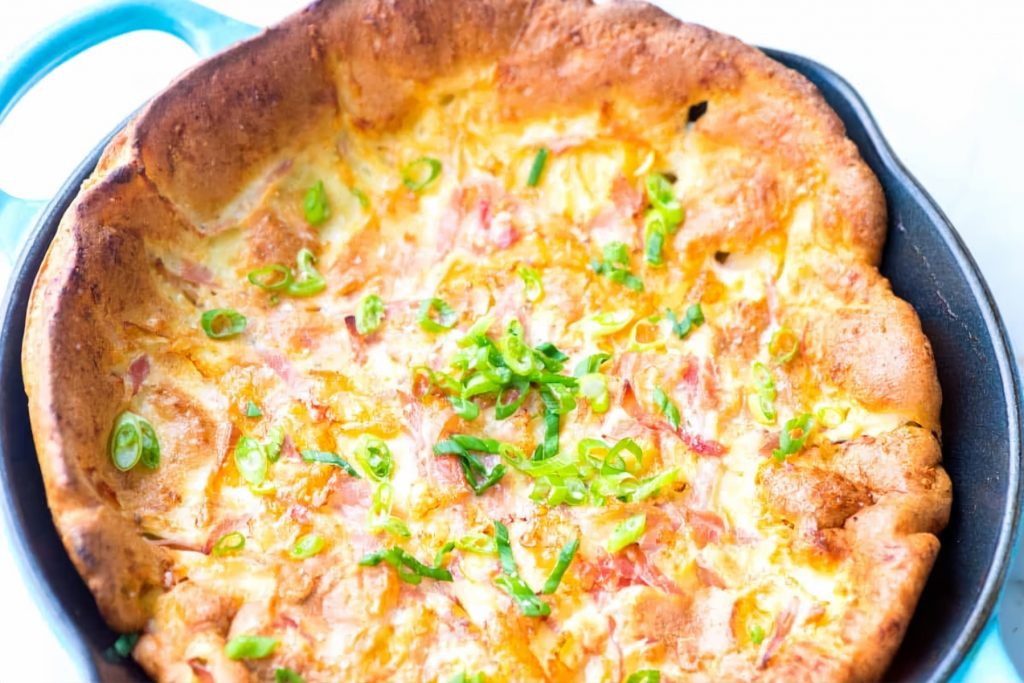 Ham & Cheese Dutch Baby Pancake