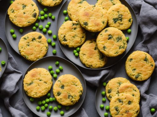 Ham, Pea & Polenta Cakes