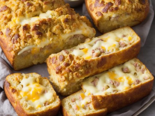 Ham, Potato & Cheese Stuffed Loaf