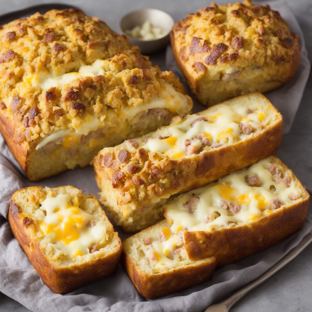 Ham, Potato & Cheese Stuffed Loaf