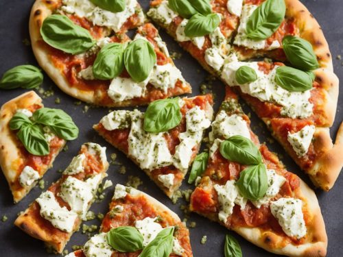 Ham & Ricotta Pizzas with Pesto