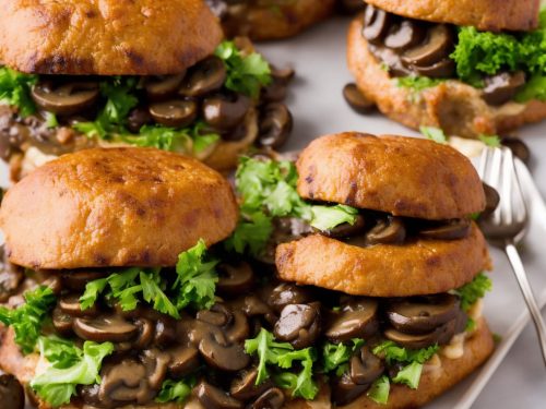 Hamburger Steaks with Creamy Mushroom Gravy