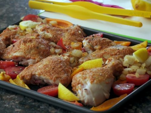 Harissa Chicken & Squash Traybake