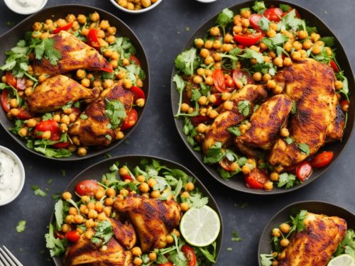 Harissa Chicken with Chickpea Salad