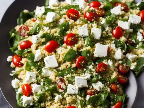 Harissa Veg, Goat's Cheese & Couscous Salad