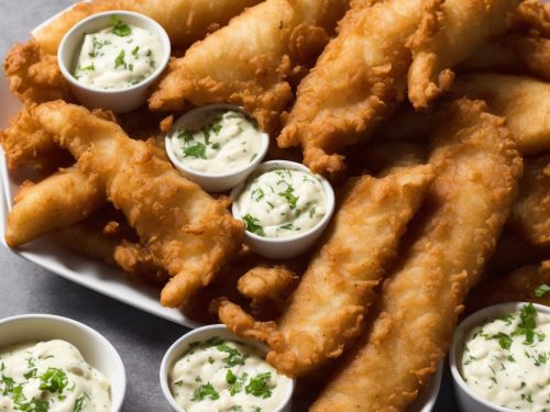 Healthy Fish & Chips with Tartare Sauce