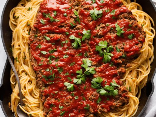 Healthy Meatloaf with Spaghetti Sauce