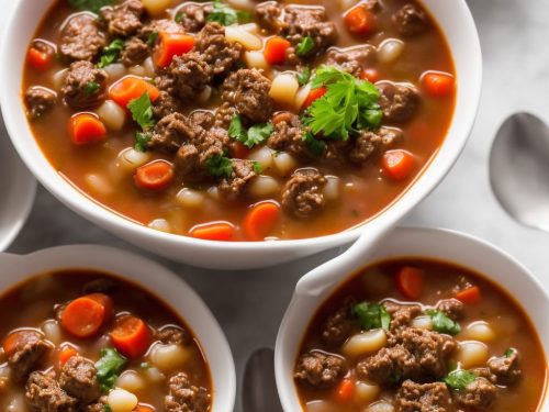 Hearty Hamburger Soup Recipe