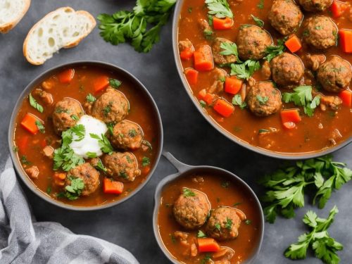 Hearty Italian Meatball Soup