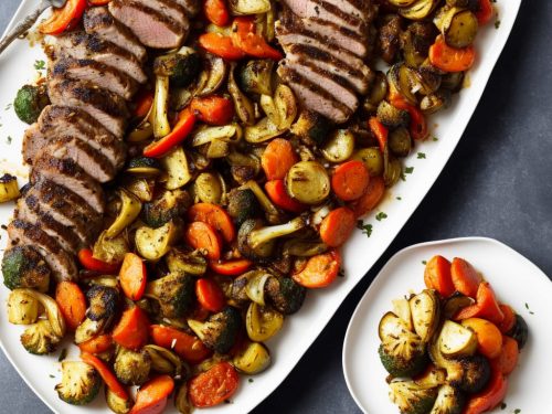 Herbed Pork Fillet with Roast Vegetables