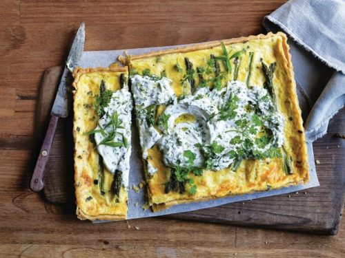 Herby Asparagus & Bacon Tart