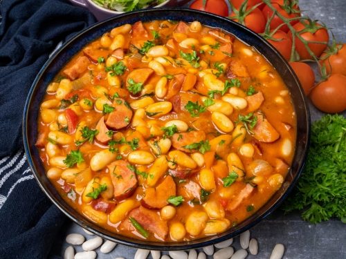 Herby Bean Sausage Stew