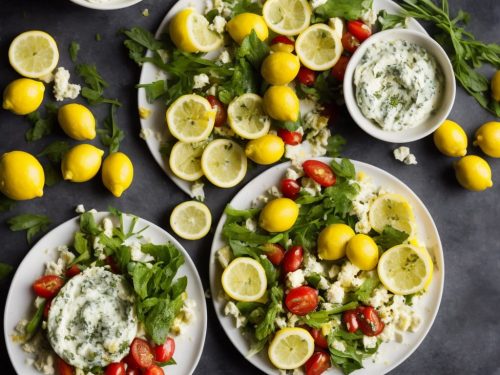 Herby Feta & Lemon Dip with Crudités