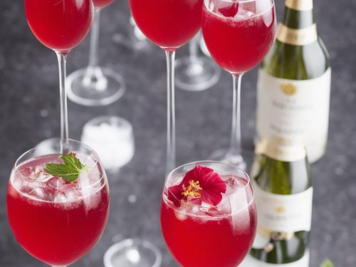 Hibiscus & Prosecco Cocktail