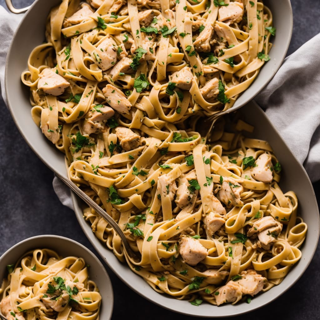 Homemade Chicken Fettuccine