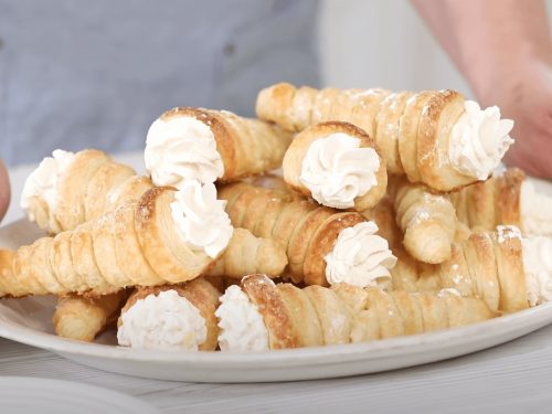 Homemade Cream Horns