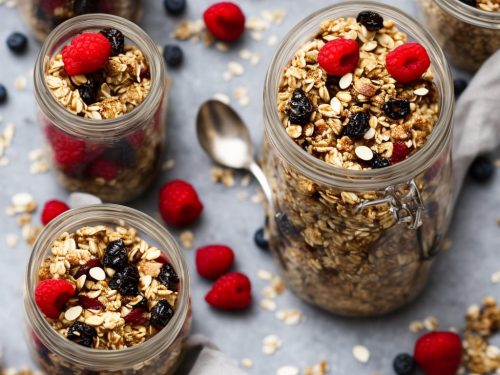 Homemade Muesli with Oats, Dates & Berries