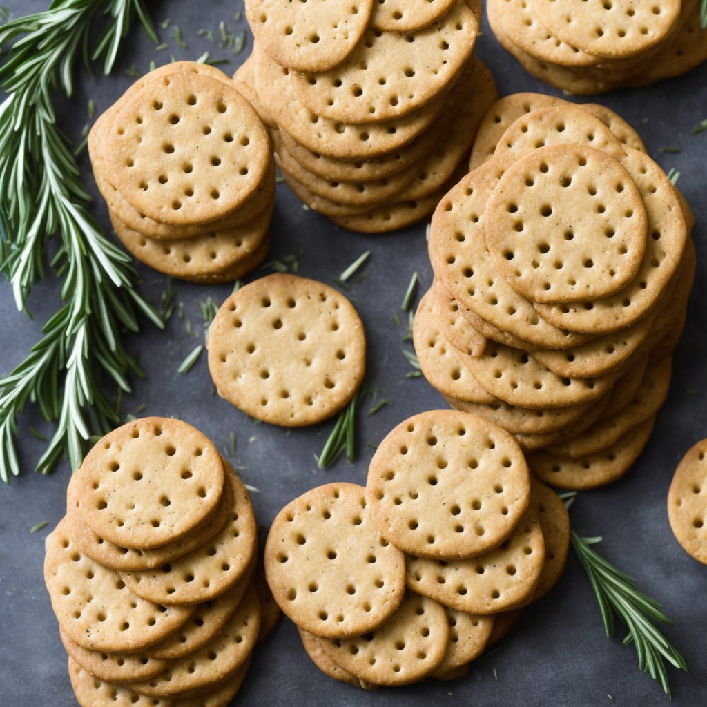 Homemade Rosemary Crackers