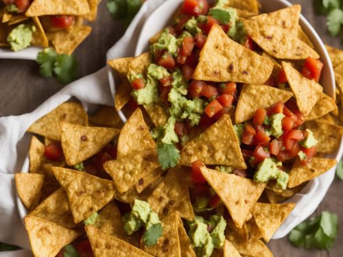 Homemade Tortilla Chips with Guacamole & Charred Tomato Salsa