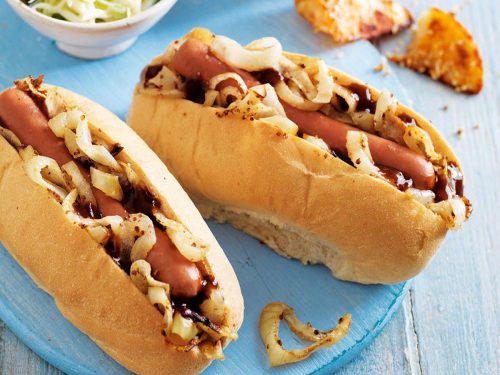 Honey-Mustard Hot Dogs