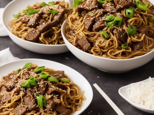 Honey & Sesame Beef Noodles