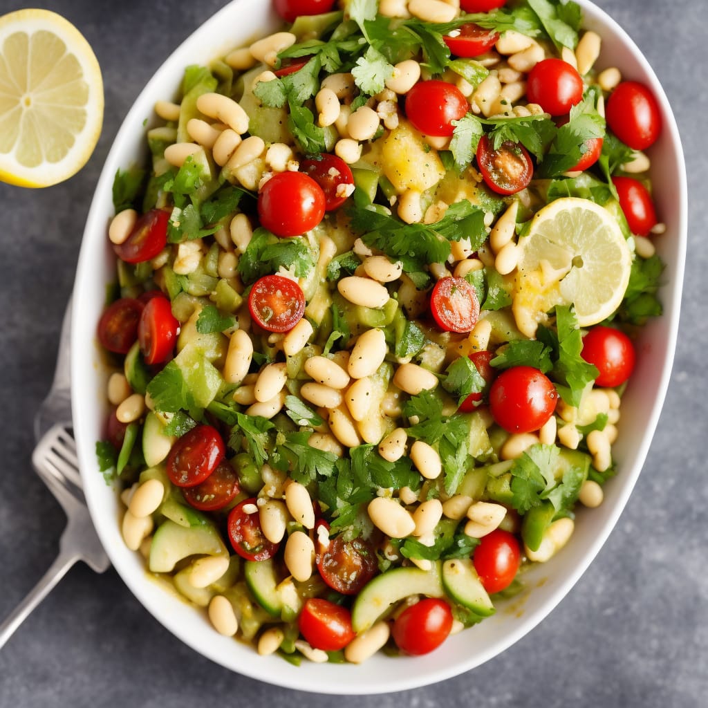 Hot Butter Bean Salad with Lemon