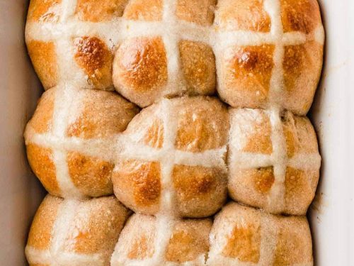 Hot Cross Bun Ring with Spiced Honey Butter