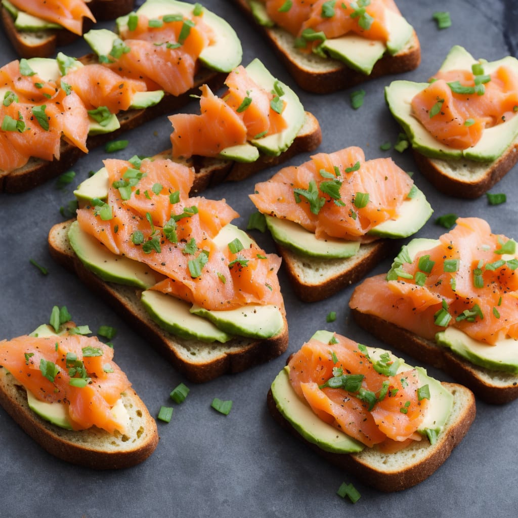 Hot-Smoked Salmon & Avocado Open Sandwiches