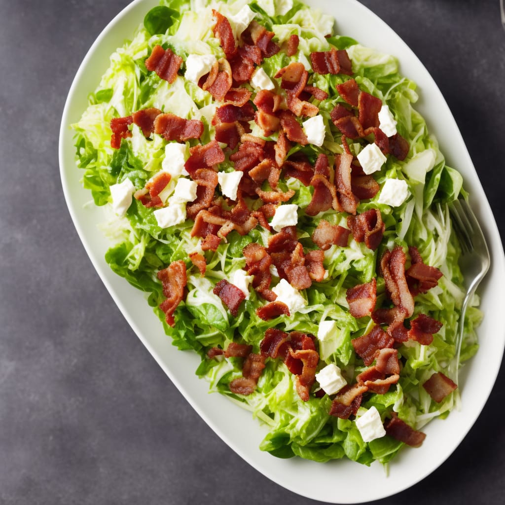 Iceberg Salad with Roquefort Dressing & Bacon