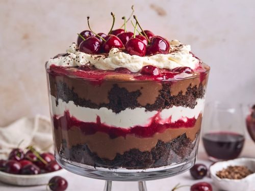 Iced Chocolate and Cherry Trifle