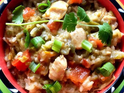 Instant Pot Green Chili Chicken and Rice Recipe