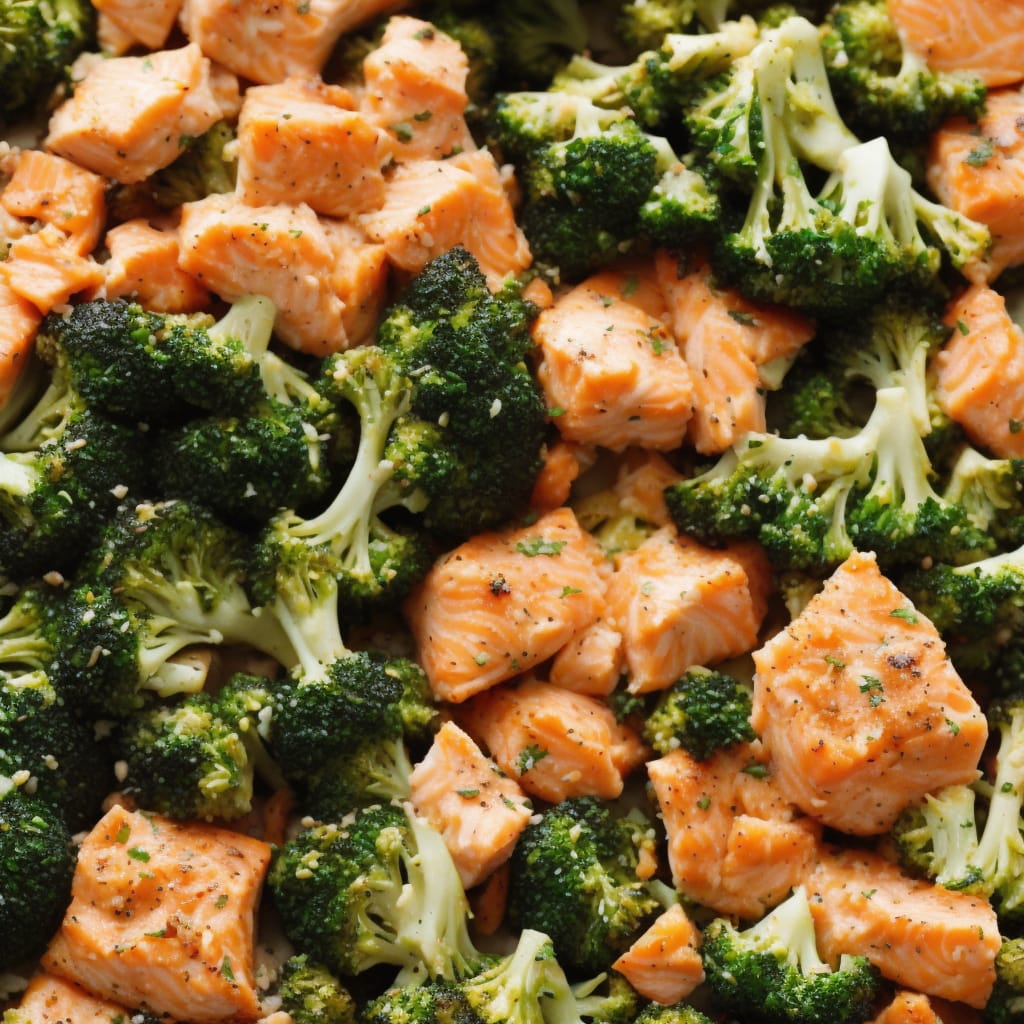 Italian Broccoli & Salmon Bake