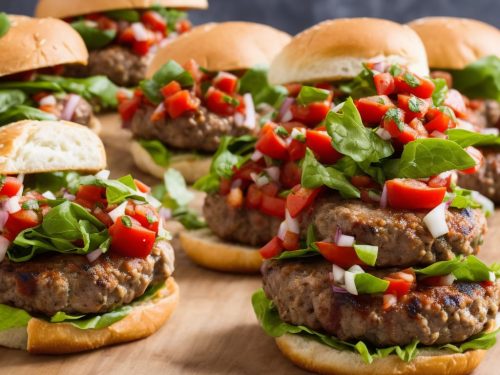 Italian Pork Burger with Fresh Tomato Salsa