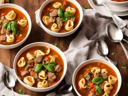 Italian Sausage Soup with Tortellini