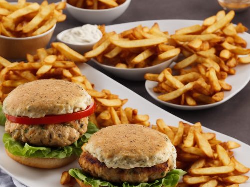 Italian-style Chicken Burger & Chips