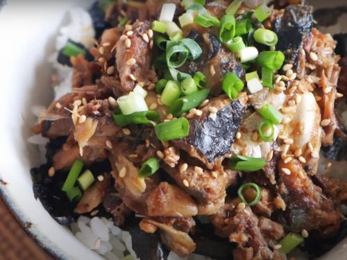 Japanese-style Mackerel Rice Bowl