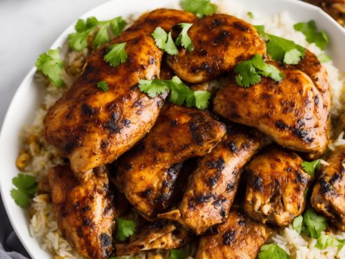 Jerk Chicken with Rice & Peas