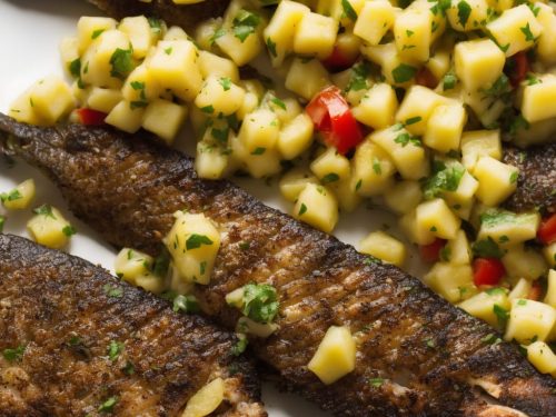 Jerk Sea Bass & Pineapple Salsa