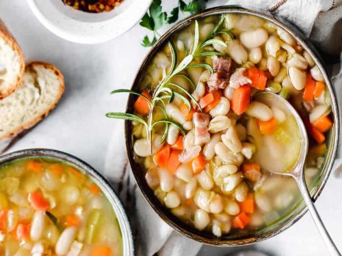 Judy's White Bean Soup with Chilli Oil