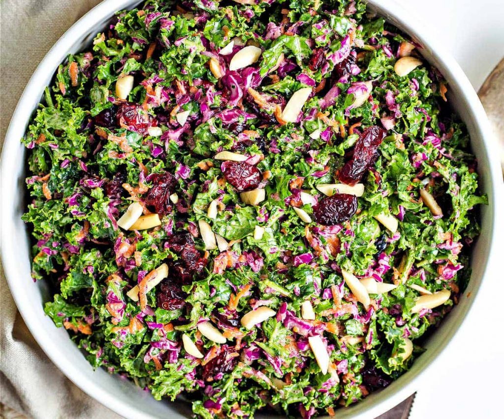 Kale, Peach & Poppy Seed Slaw